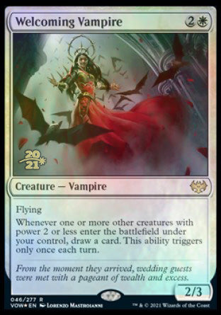 Welcoming Vampire [Innistrad: Crimson Vow Prerelease Promos] Discount