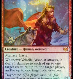 Volatile Arsonist    Dire-Strain Anarchist [Innistrad: Crimson Vow Prerelease Promos] Supply