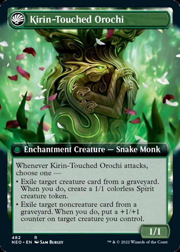 Teachings of the Kirin    Kirin-Touched Orochi (Extended Art) [Kamigawa: Neon Dynasty] Supply