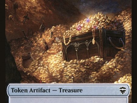 Treasure    Zombie Token [Commander Legends Tokens] For Discount