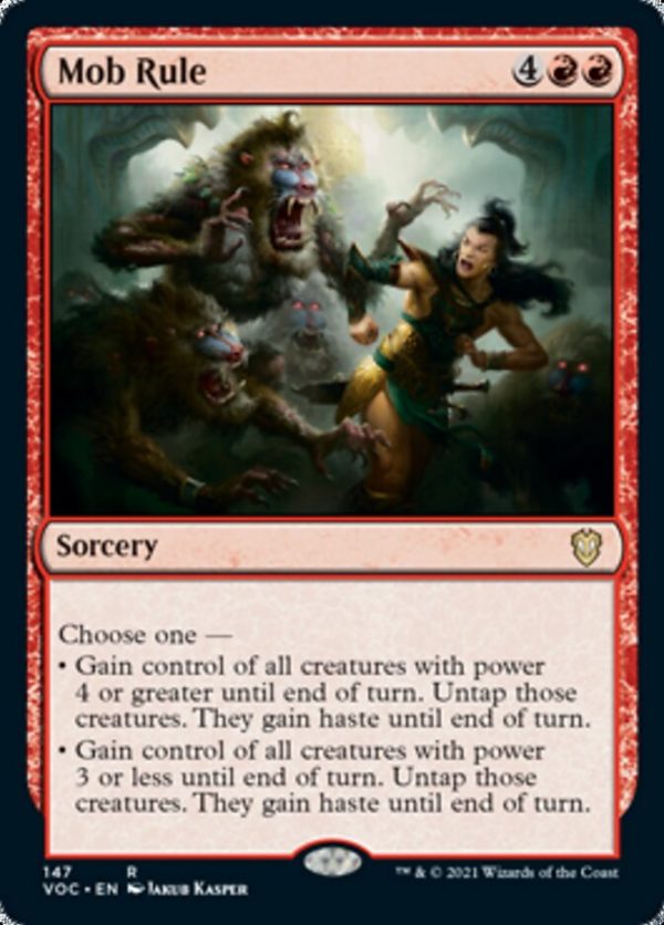 Mob Rule [Innistrad: Crimson Vow Commander] For Sale