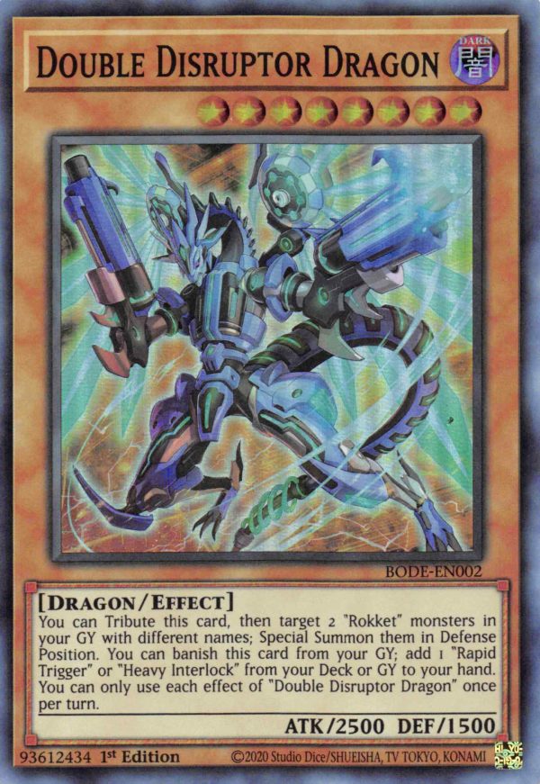 Double Disrupter Dragon [BODE-EN002] Super Rare Online Hot Sale