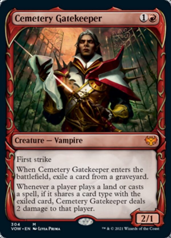 Cemetery Gatekeeper (Showcase Fang Frame) [Innistrad: Crimson Vow] Sale