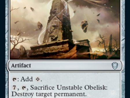 Unstable Obelisk [Innistrad: Crimson Vow Commander] For Cheap