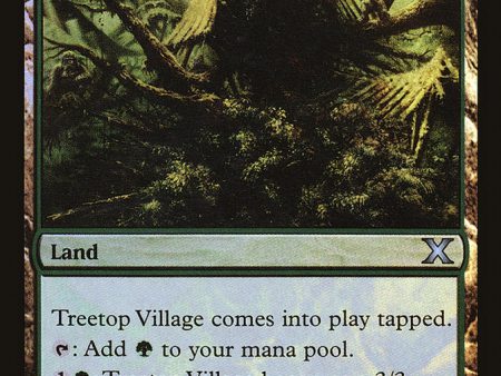 Treetop Village (Premium Foil) [Tenth Edition] Sale