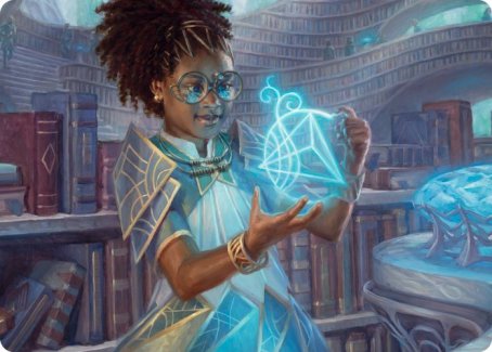 Zimone, Quandrix Prodigy Art Card [Strixhaven: School of Mages Art Series] Supply