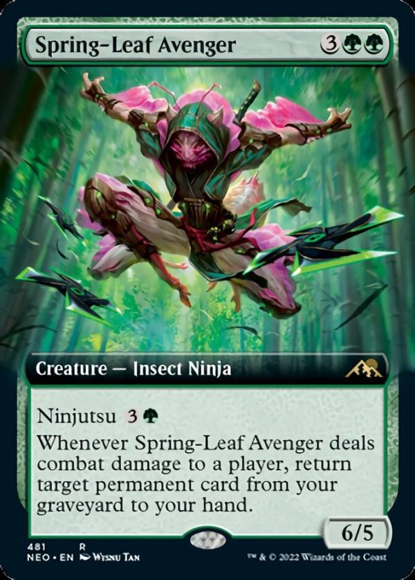 Spring-Leaf Avenger (Extended Art) [Kamigawa: Neon Dynasty] Sale