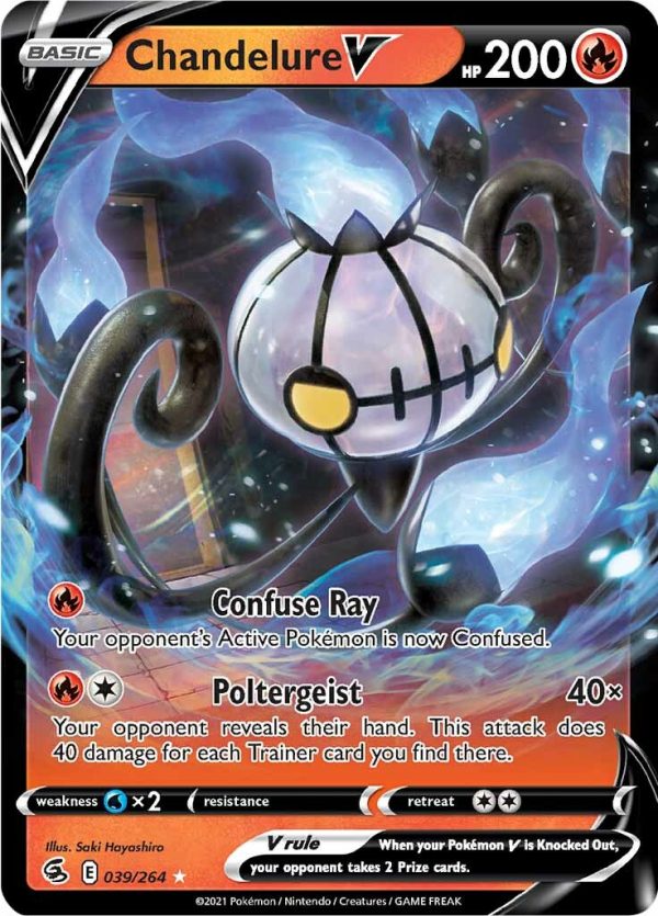 Chandelure V (039 264) [Sword & Shield: Fusion Strike] Online Hot Sale