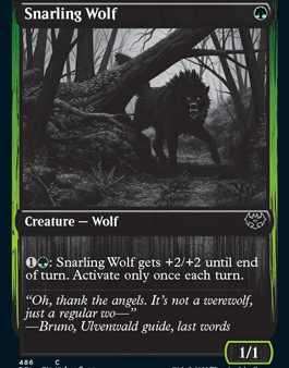 Snarling Wolf (486) [Innistrad: Double Feature] For Cheap