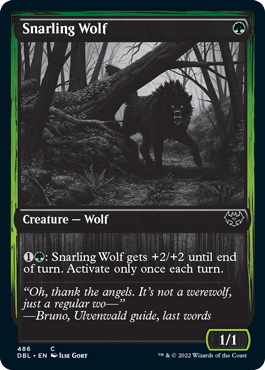 Snarling Wolf (486) [Innistrad: Double Feature] For Cheap