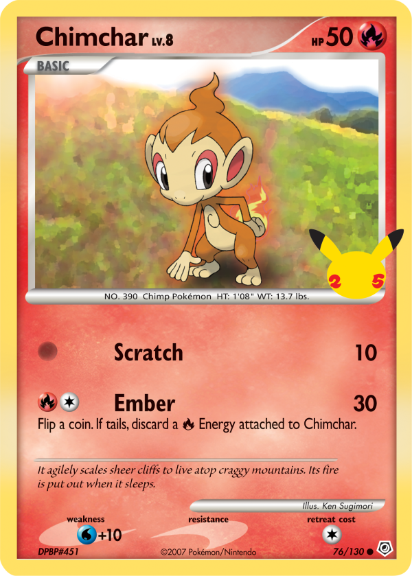 Chimchar (76 130) (Jumbo Card) [First Partner Pack] Online Sale