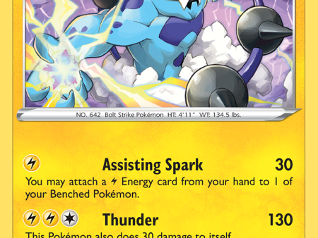 Thundurus (052 198) (Theme Deck Exclusive) [Sword & Shield: Chilling Reign] Online Hot Sale