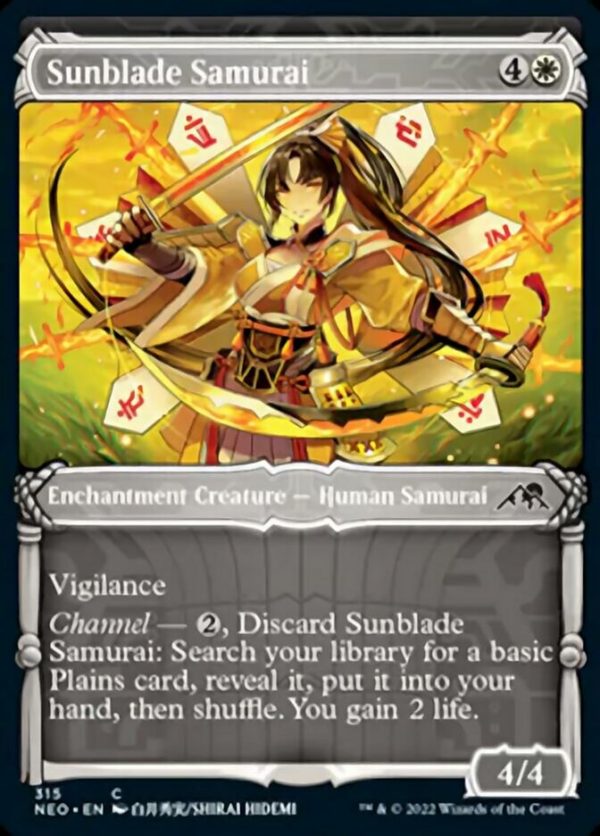 Sunblade Samurai (Showcase Samurai) [Kamigawa: Neon Dynasty] Cheap