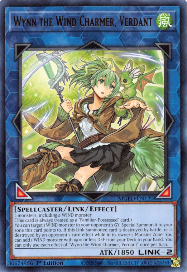 Wynn the Wind Charmer, Verdant [MGED-EN120] Rare For Discount