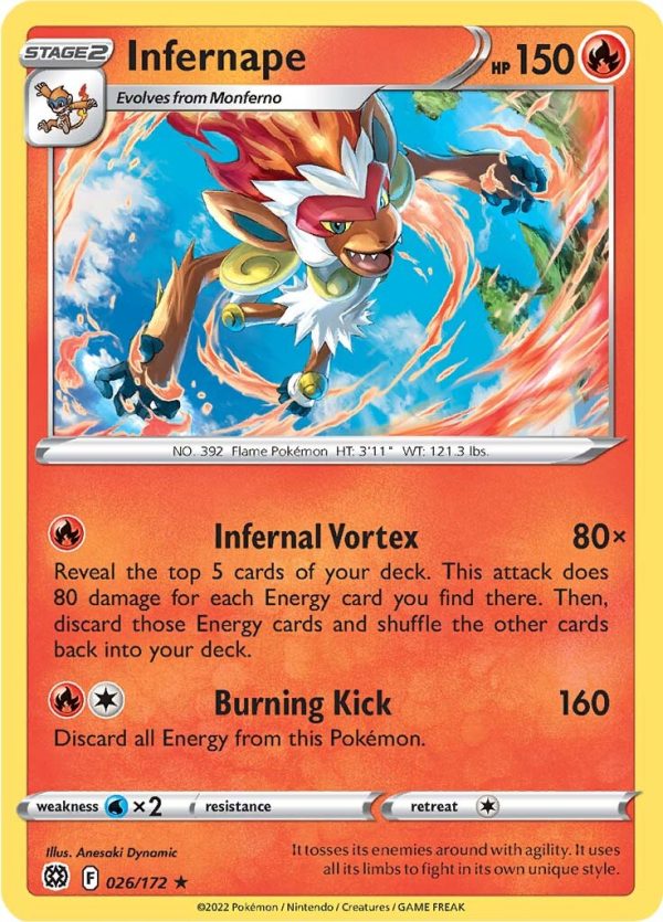 Infernape (026 172) [Sword & Shield: Brilliant Stars] Online