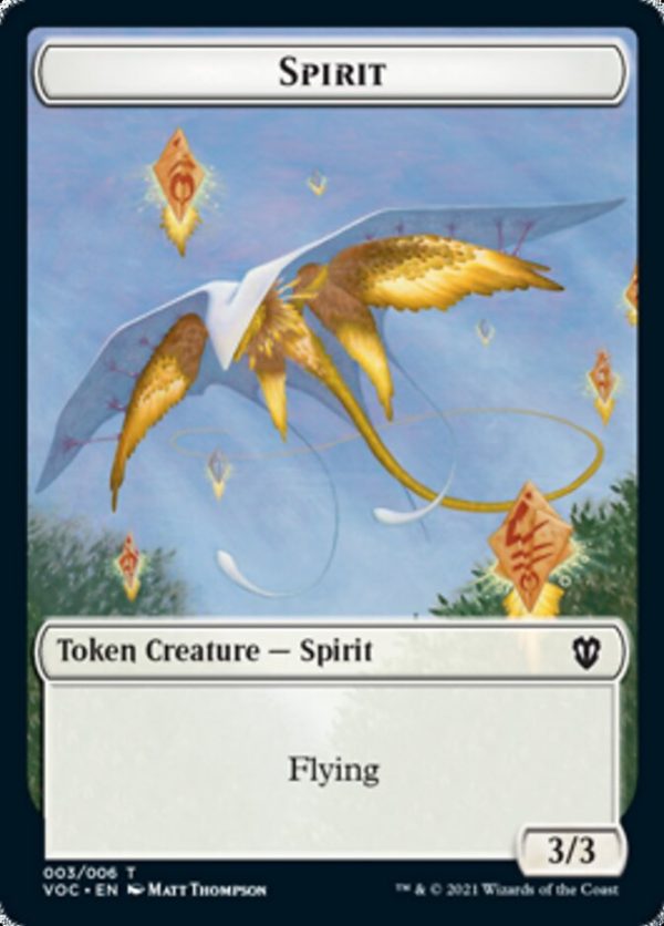 Spirit (003)    Thopter Double-sided Token [Innistrad: Crimson Vow Commander Tokens] For Sale