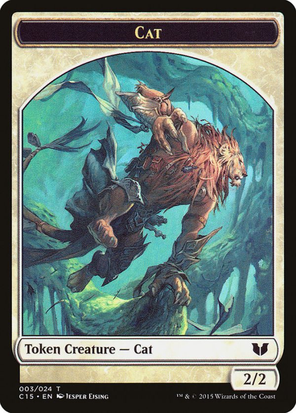 Cat    Zombie Double-Sided Token [Commander 2015 Tokens] For Sale