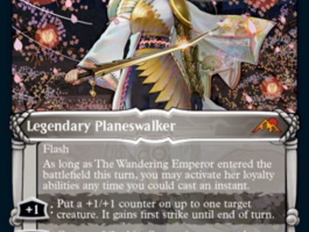 The Wandering Emperor (Showcase) (Foil Etched) [Kamigawa: Neon Dynasty] For Cheap