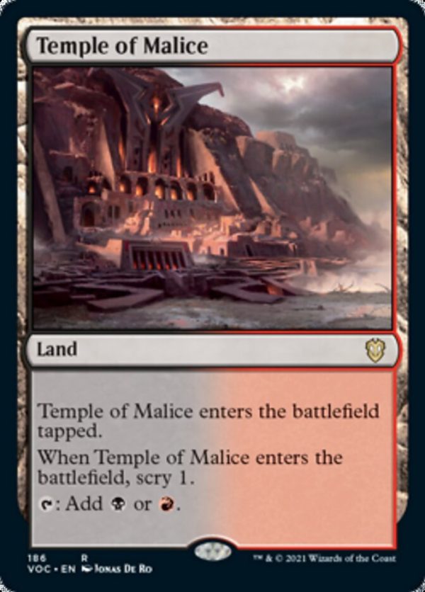 Temple of Malice [Innistrad: Crimson Vow Commander] For Sale