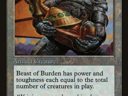 Beast of Burden (Misprinted) [Urza s Legacy Promos] Cheap