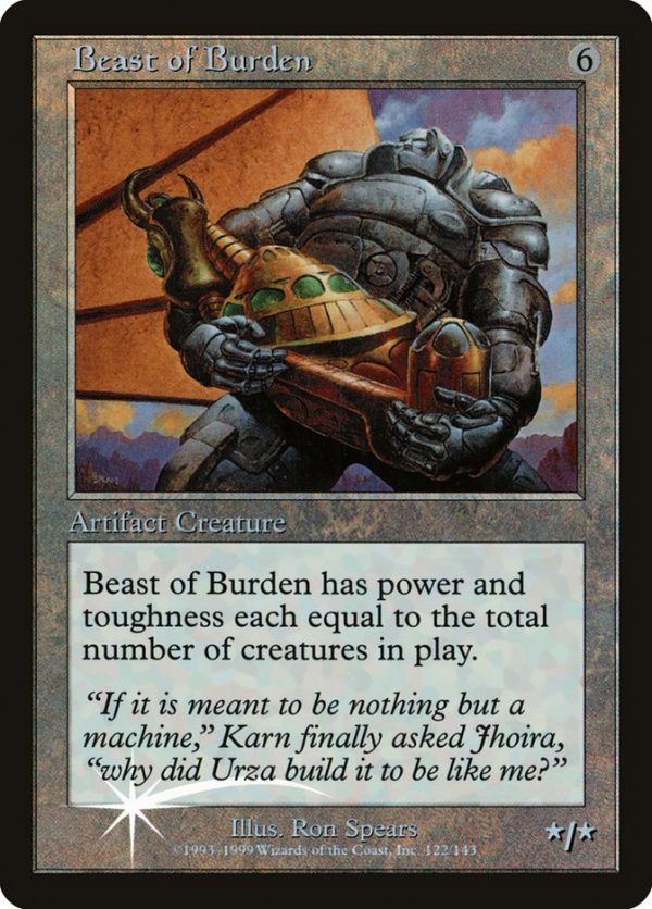 Beast of Burden (Misprinted) [Urza s Legacy Promos] Cheap