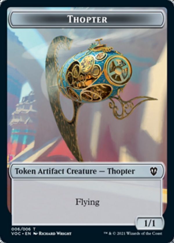 Spirit (003)    Thopter Double-sided Token [Innistrad: Crimson Vow Commander Tokens] For Sale