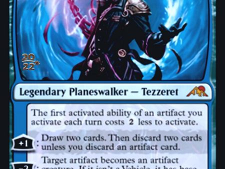 Tezzeret, Betrayer of Flesh [Kamigawa: Neon Dynasty Prerelease Promos] For Sale