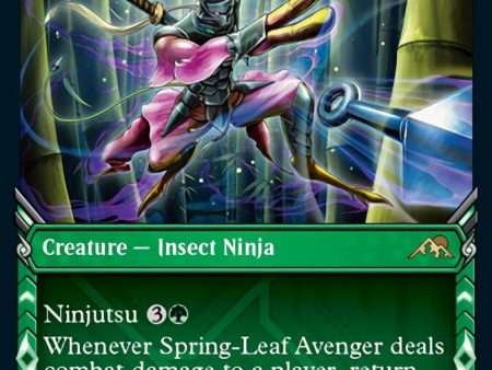 Spring-Leaf Avenger (Showcase Ninja) [Kamigawa: Neon Dynasty] For Discount