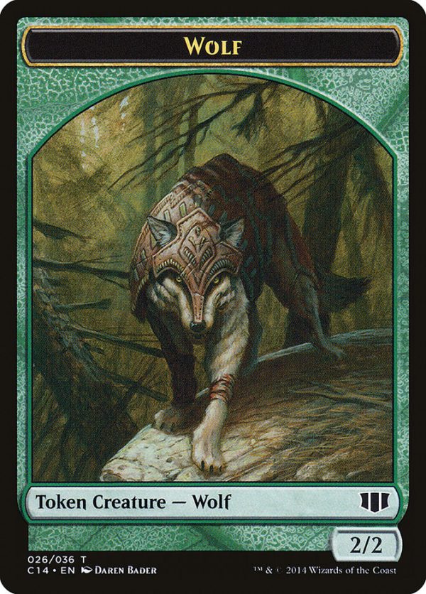 Treefolk    Wolf Double-sided Token [Commander 2014 Tokens] Online Hot Sale