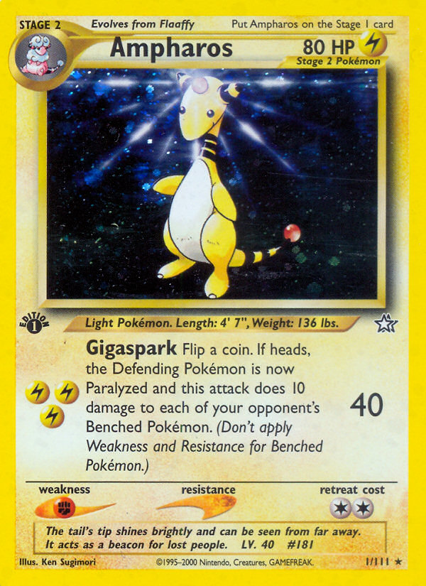 Ampharos (1 111) [Neo Genesis 1st Edition] Online Sale