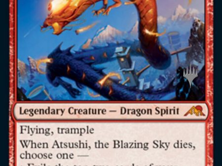 Atsushi, the Blazing Sky (Promo Pack) [Kamigawa: Neon Dynasty Promos] Online now