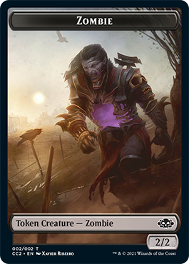 Snake    Zombie Double-sided Token [Commander Collection: Black Tokens] For Discount