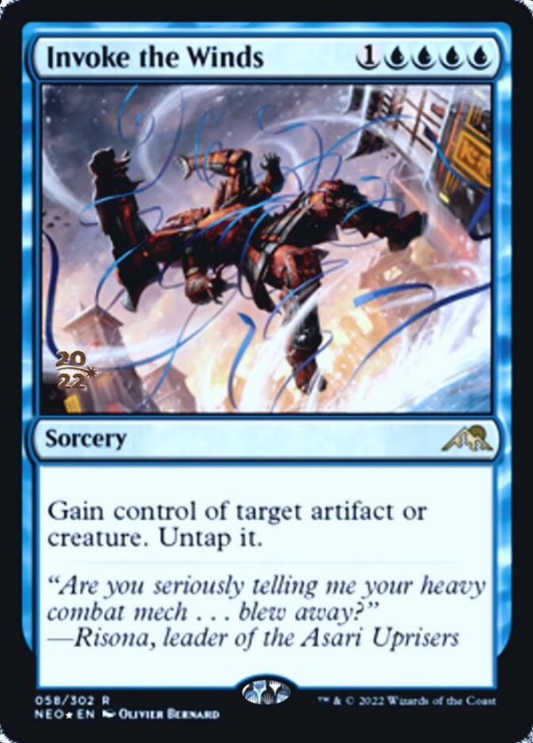 Invoke the Winds [Kamigawa: Neon Dynasty Prerelease Promos] Online