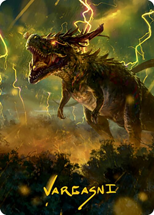 Thrasta, Tempest s Roar Art Card (42) (Gold-Stamped Signature) [Modern Horizons 2 Art Series] Cheap