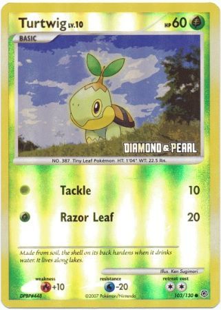 Turtwig (103 130) [Burger King Promos: 2008 Collection] Online now