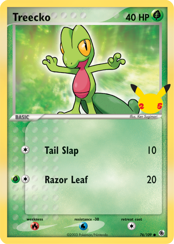 Treecko (76 109) (Jumbo Card) [First Partner Pack] For Cheap