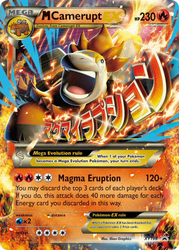 M Camerupt EX (XY198) [XY: Black Star Promos] Hot on Sale