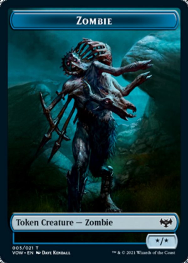 Zombie (008)    Zombie (005) Double-sided Token [Innistrad: Crimson Vow Tokens] Fashion