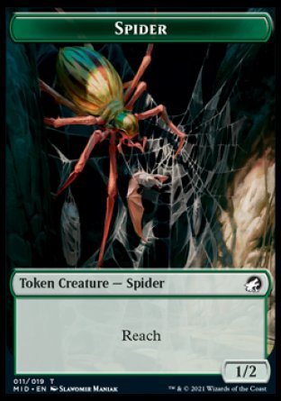 Beast (007)    Spider Double-sided Token [Innistrad: Midnight Hunt Commander] Hot on Sale