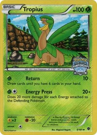 Tropius (5 101) (National Championship Staff Promo) [Black & White: Plasma Blast] For Sale