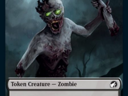 Zombie (005)    Wrenn and Seven Emblem Double-sided Token [Innistrad: Midnight Hunt Tokens] Hot on Sale