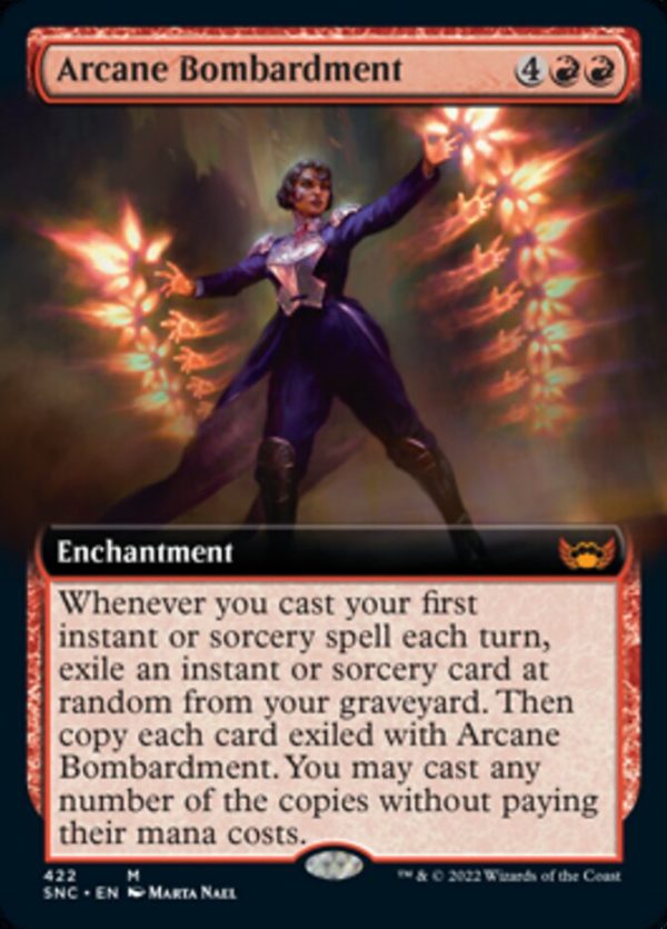 Arcane Bombardment (Extended Art) [Streets of New Capenna] For Cheap