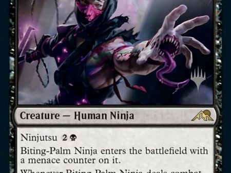 Biting-Palm Ninja (Promo Pack) [Kamigawa: Neon Dynasty Promos] For Discount