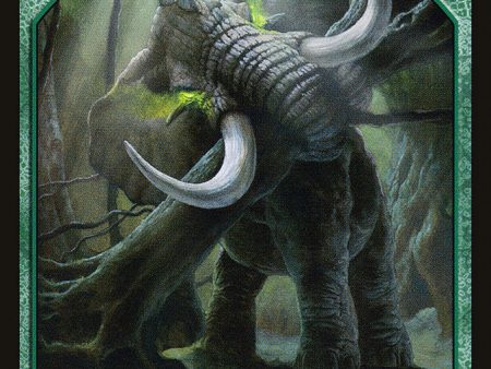 Elephant    Elf Warrior Double-sided Token [Commander 2014 Tokens] Hot on Sale