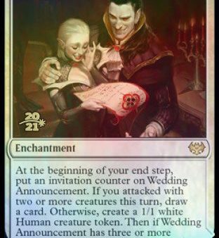 Wedding Announcement    Wedding Festivity [Innistrad: Crimson Vow Prerelease Promos] Supply