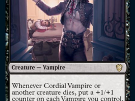 Cordial Vampire [Innistrad: Crimson Vow Commander] Online now