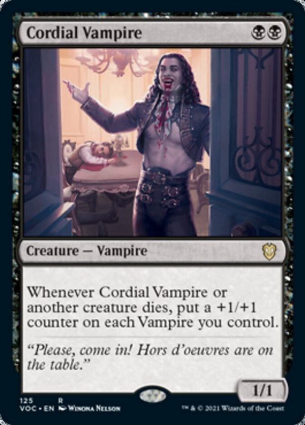 Cordial Vampire [Innistrad: Crimson Vow Commander] Online now